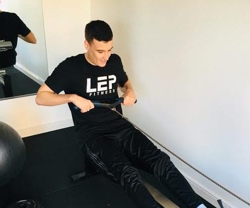 Alex trains with LEP Fitness