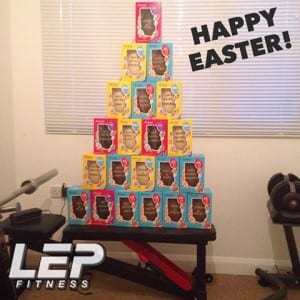LEP Fitness at Easter - treating LEP Mmebers to easter eggs - personal trainer sheffield