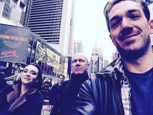 times square with the family - new york - screeton - screetons