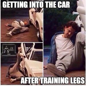 getting into the car after training legs with LEP Fitness - sheffield personal trainer - sheffield personal training - sheffield personal trainers 