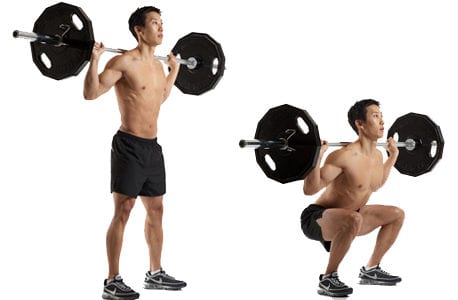 Barbell squats LEP Fitness