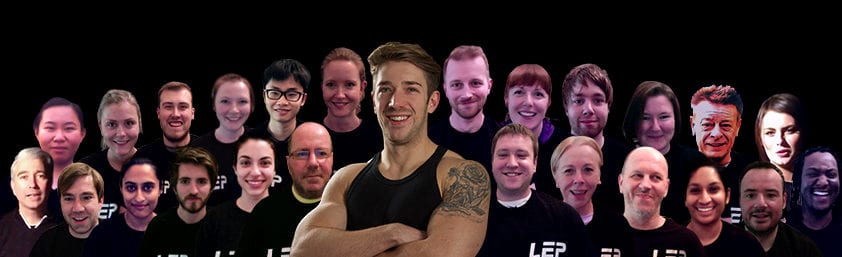 LEP Fitness and members - a private personal training studio based in sheffield 