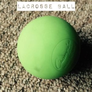 lacrosse ball for soft tissue work 