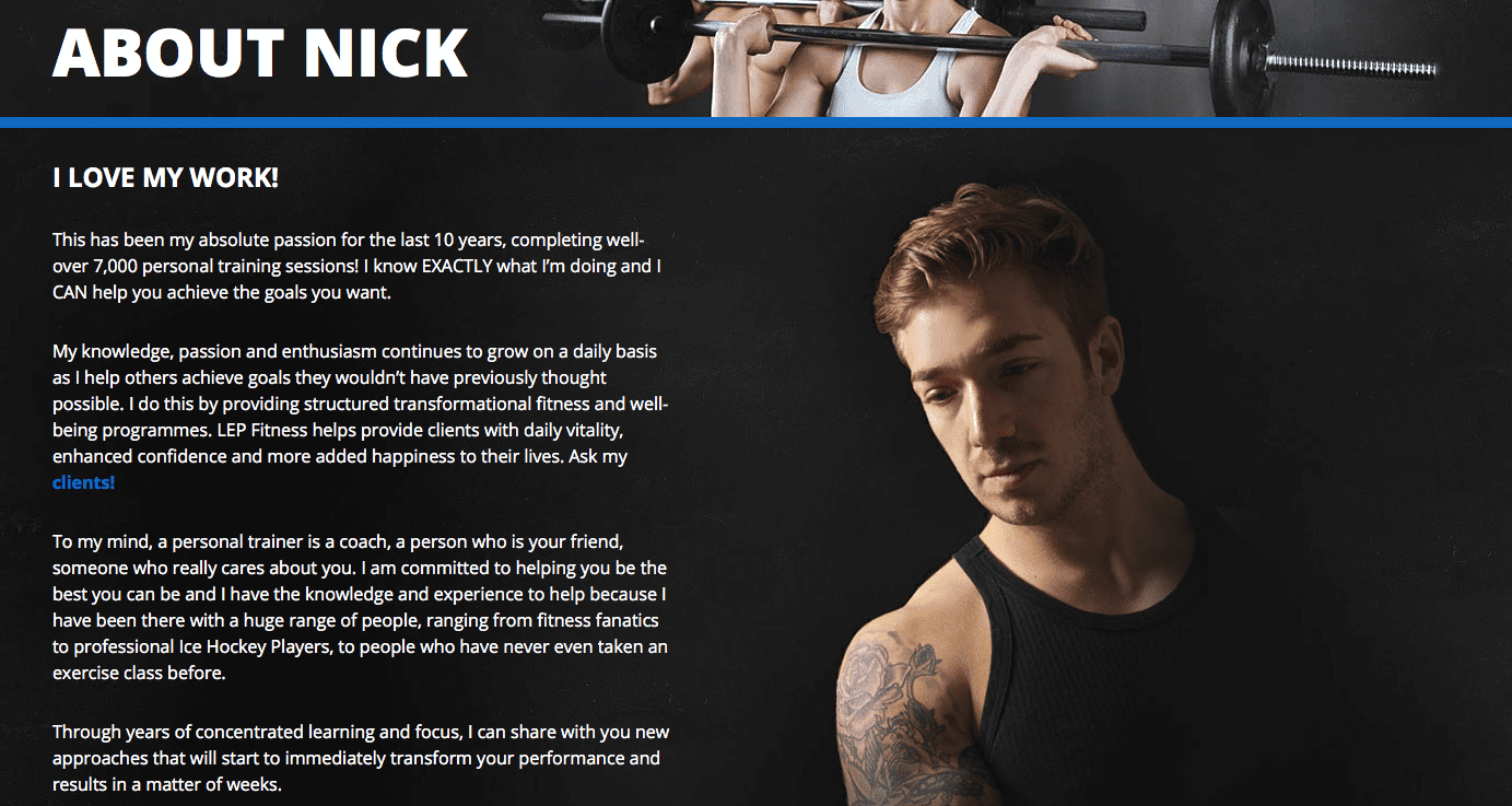 about Nick - sheffield personal trainer 
