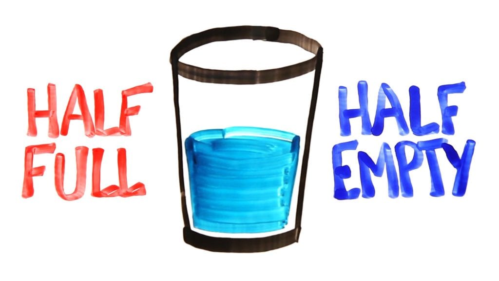 Is the glass half full or half empty?