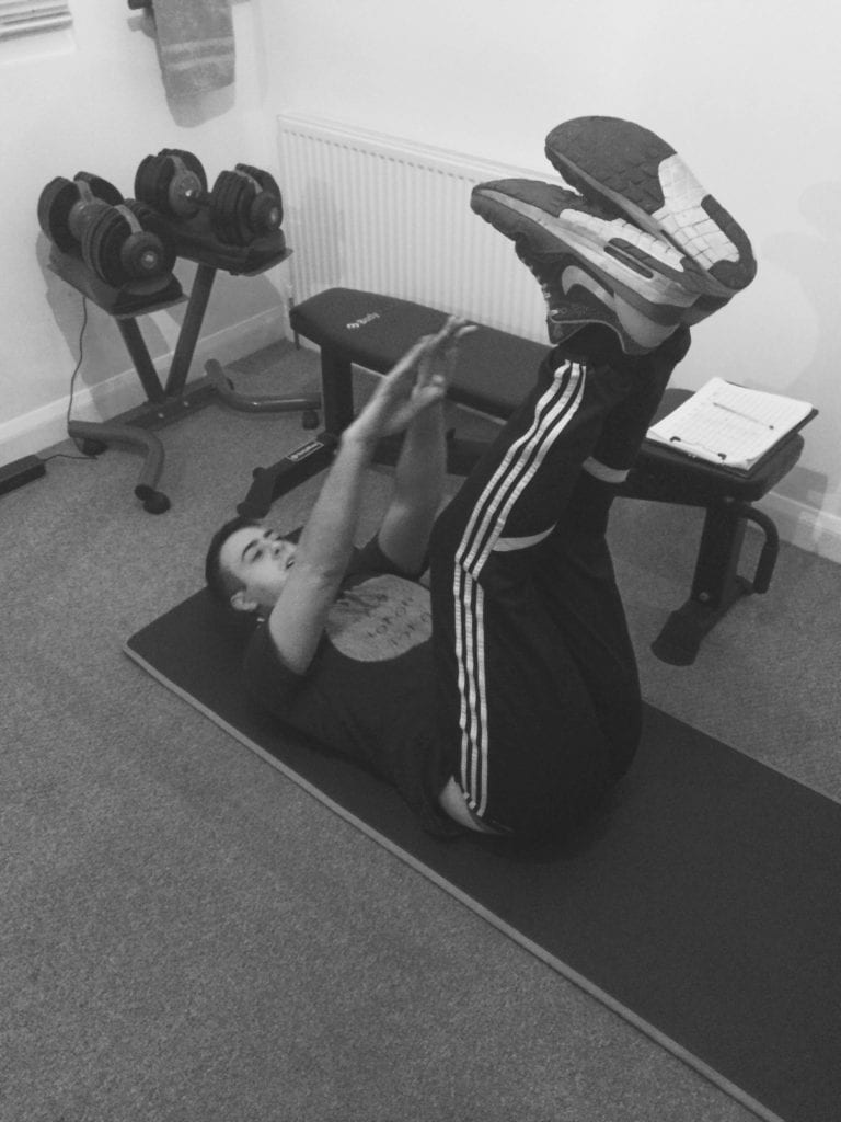 Elliot training with local sheffield personal trainer LEP Fitness