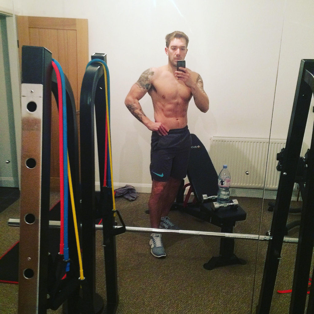 sheffield personal trainer works out at home 