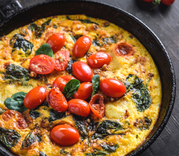 Keto Recipes with LEP Fitness - caprese frittata