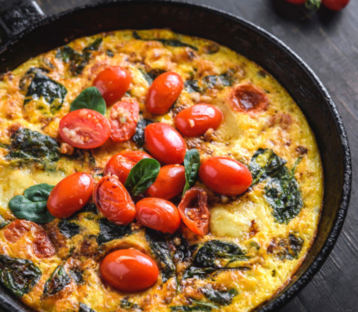 Keto Recipes with LEP Fitness - caprese frittata 