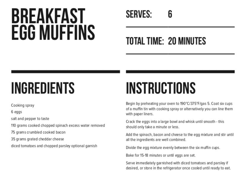 Keto Recipes with LEP Fitness breakfast muffins instructions for how to cook 