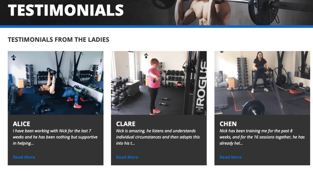 LEP Fitness Testimonials | personal trainer in Sheffield | private gym 