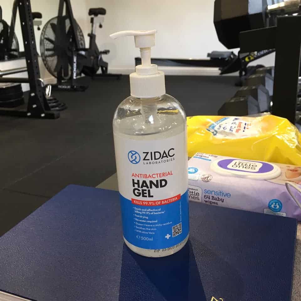 Sheffield personal trainer uses hand-sanitizer to protect clients during coronavirus epidemic 